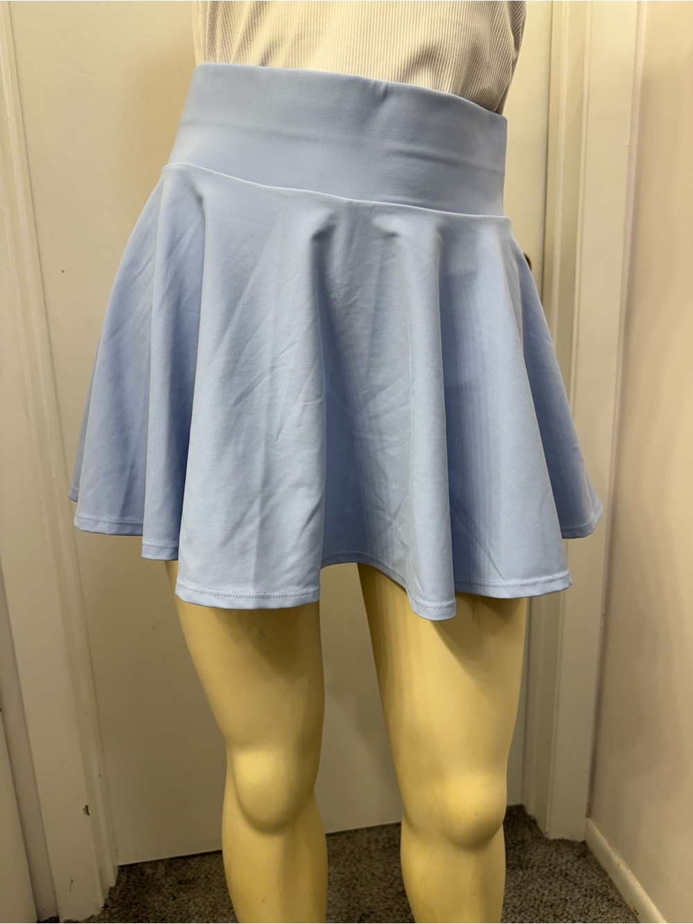 Baleaf Light Blue Circle Skater Skirt with Wide Waistband